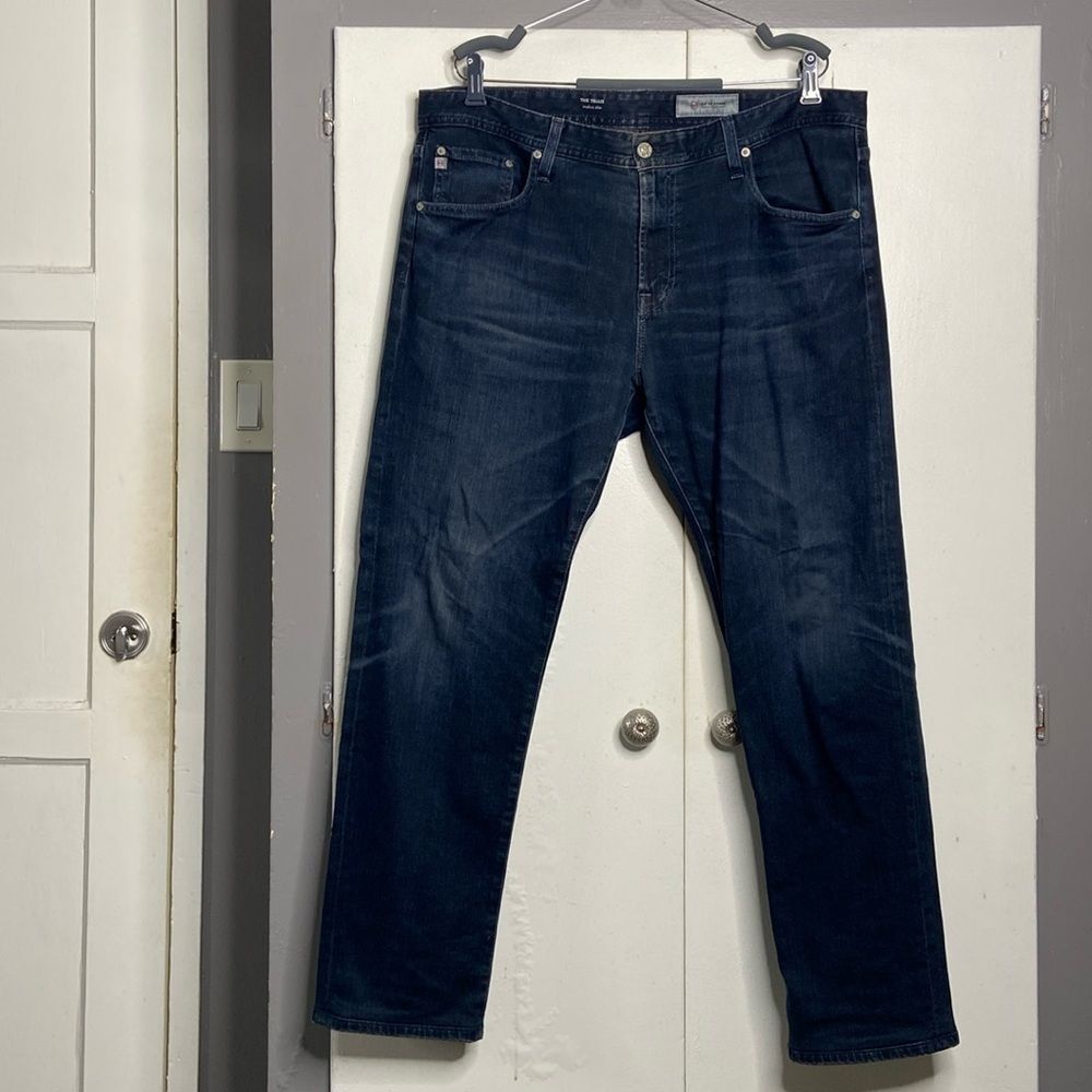 adriano goldschmied men’s the tellis modern slim size 36R Dark Blue